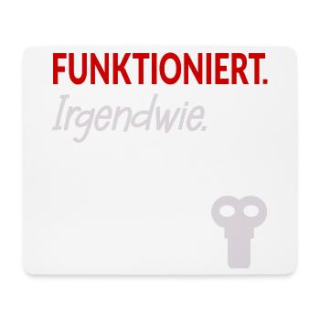 Aufziehschlüssel Funktionieren Stress - Mousepad (Querformat) - Weiß - Vorne