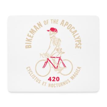 Bikeman of the Apocalypse - Mousepad (Querformat) - Weiß - Vorne