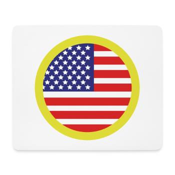 Flagge der Vereinigten Staaten - Mousepad (Querformat) - Weiß - Vorne