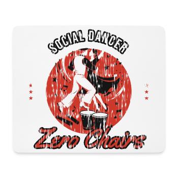 Salsa Tanzen - Social Dancer Zero Chairs - Salsa T - Mousepad (Querformat) - Weiß - Vorne