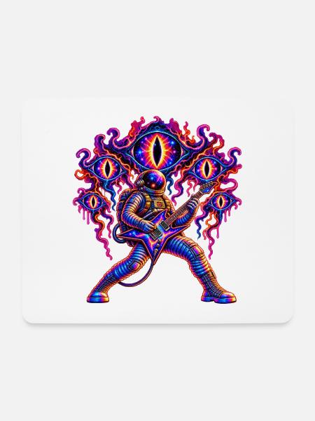 KOSMISCHER ROCKER | Das Publikum jenseits - Mousepad (Querformat) - Weiß