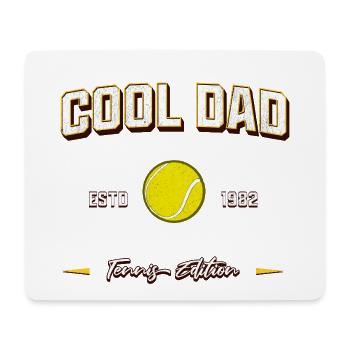 Cool Dad 1982 Tennis Papa Geburtstag Geschenk - Mousepad (Querformat) - Weiß - Vorne