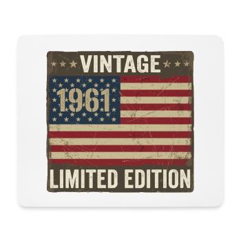 US-Flagge 65 Geburtstag Amerikanische USA Männer 65 Jahre 1961 65 - Mousepad (Querformat) - Weiß - Vorne