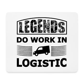 Logistik und Transport Legenden - Mousepad (Querformat) - Weiß - Vorne