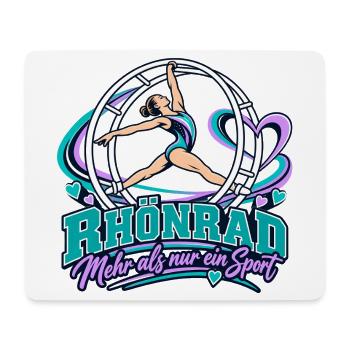 Rhönrad Sport: Mehr als nur ein Hobby - Mousepad (Querformat) - Weiß - Vorne