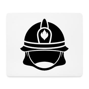 Feuerwehrhelmhut - Mousepad (Querformat) - Weiß - Vorne