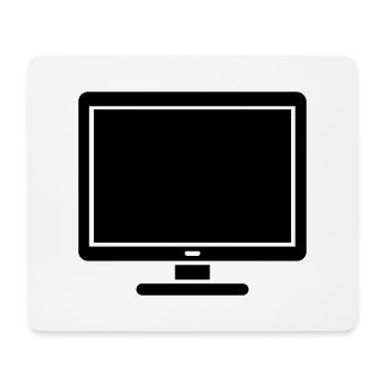Fernsehen - Mousepad (Querformat) - Weiß - Vorne