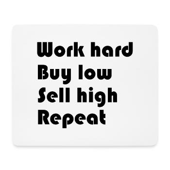 Investor Methode - Mousepad (Querformat) - Weiß - Vorne