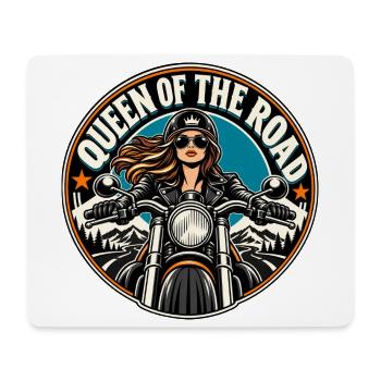 Queen of the Road Motorrad Diva - Mousepad (Querformat) - Weiß - Vorne