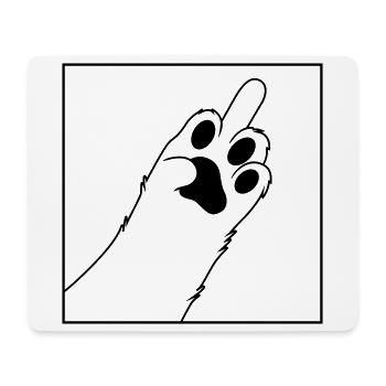 Hundepfote - Mousepad (Querformat) - Weiß - Vorne