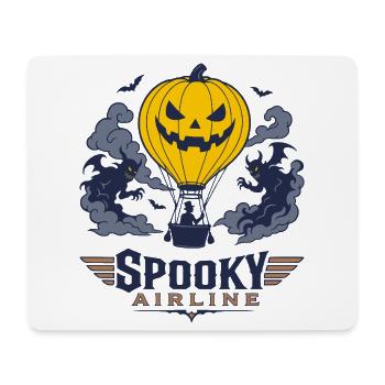 Pumpkin Flug Spooky Airline - Mousepad (Querformat) - Weiß - Vorne