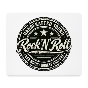 HANDGEFERTIGTER SOUND | Rock 'n' Roll - Mousepad (Querformat) - Weiß - Vorne