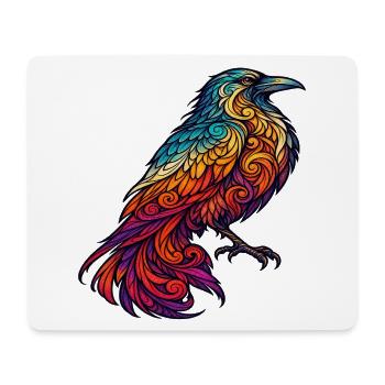 Bunte Orpheus-Krähe - Mousepad (Querformat) - Weiß - Vorne