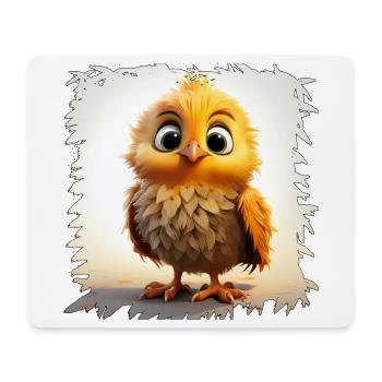 Küken im Morgenlicht Flaumheld - Mousepad (Querformat) - Weiß - Vorne