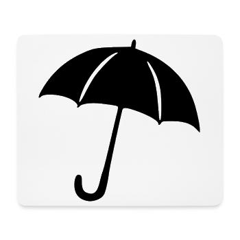 Regenschirm Regen Meteorologe Geschenk  - Mousepad (Querformat) - Weiß - Vorne