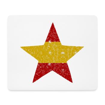 Trikolore Stern Spanien - Mousepad (Querformat) - Weiß - Vorne