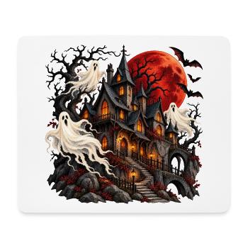 Spuknacht im Geisterdorf - Mousepad (Querformat) - Weiß - Vorne