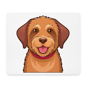  Hellbrauner Zottelhund - Mousepad (Querformat) - Weiß - Vorne
