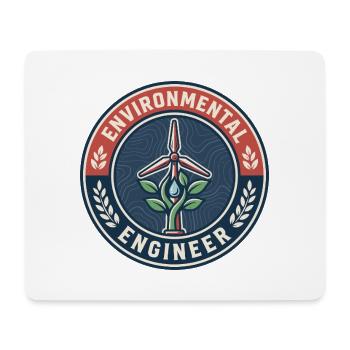 Vintage Environmental Engineer Windturbinenabzeichen - Mousepad (Querformat) - Weiß - Vorne