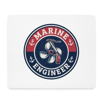Vintage-Schraubenanker des Schiffsschiffs - Mousepad (Querformat) - Weiß - Vorne