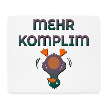 Komplimente Ente - Mousepad (Querformat) - Weiß - Vorne