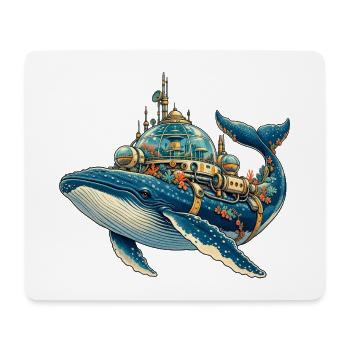 SteampunkWale Unterwasserkosmos - Mousepad (Querformat) - Weiß - Vorne