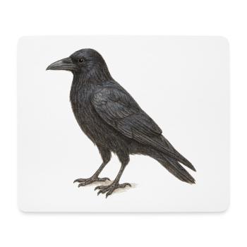 Black Crow - Mousepad (Querformat) - Weiß - Vorne