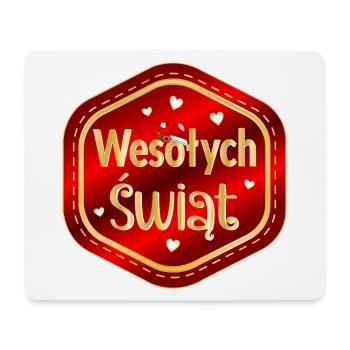 Frohe Weihnachten, Polen, - Mousepad (Querformat) - Weiß - Vorne