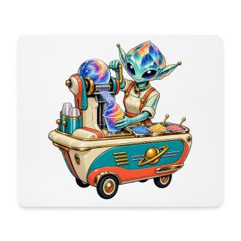 Galaktischer Eiszauber Barkeeper - Mousepad (Querformat) - Weiß - Vorne