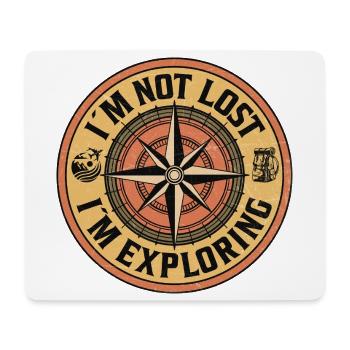  I’m Not Lost – I’m Exploring - Mousepad (Querformat) - Weiß - Vorne