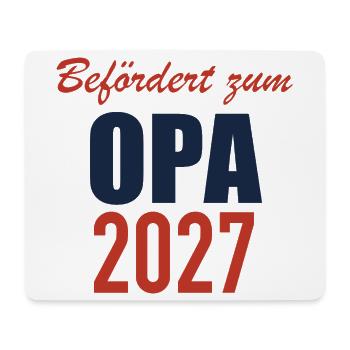 Befördert zum Opa 2027 - Mousepad (Querformat) - Weiß - Vorne