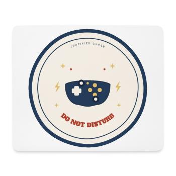 Gamer Badge Do Not Disturb Controller - Mousepad (Querformat) - Weiß - Vorne