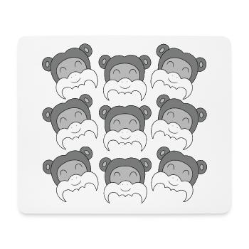 Süßes Tamarin-Gesicht - Mousepad (Querformat) - Weiß - Vorne