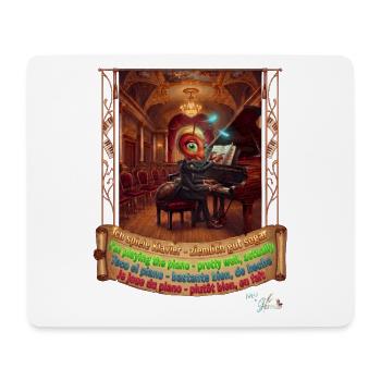 Ameise MALÚ Klavier Piano Klassik Band Pop Art - Mousepad (Querformat) - Weiß - Vorne