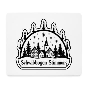 Schwibbogen Stimmung Erzgebirge Weihnachten Shirt - Mousepad (Querformat) - Weiß - Vorne