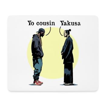 YO COUSIN, YAKUSA! - Vororte gegen Japan - Mousepad (Querformat) - Weiß - Vorne