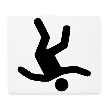 Falling Man - Mousepad (Querformat) - Weiß - Vorne
