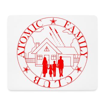 Familienheim-Emblem - Mousepad (Querformat) - Weiß - Vorne