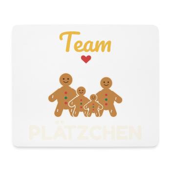 Team Plätzchen – Familien Weihnachtsoutfit - Mousepad (Querformat) - Weiß - Vorne