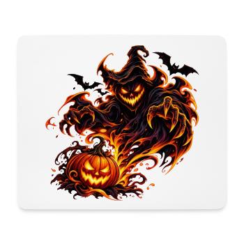 Feuriger Halloween Dämon - Mousepad (Querformat) - Weiß - Vorne