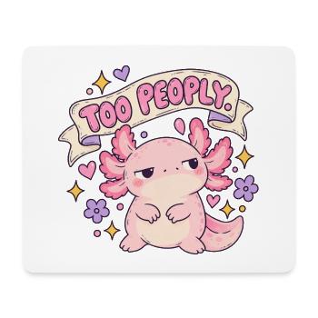 Too Peoply Cute Dragon Sticker - Mousepad (Querformat) - Weiß - Vorne