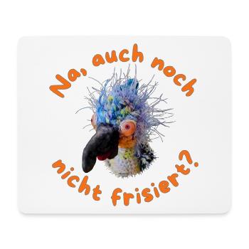Krallo Kreisch™: Friseur-Humor zieht Kunden an - Mousepad (Querformat) - Weiß - Vorne