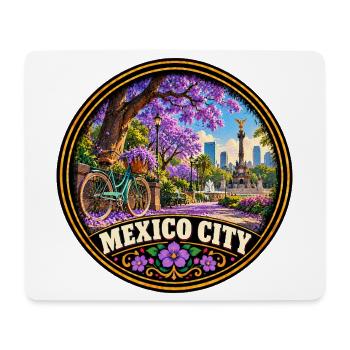 Lila Blumen Dschungel Urlaub Mexiko Stadt - Mousepad (Querformat) - Weiß - Vorne
