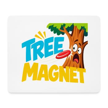 Baum Magnet Cartoon Abenteuer - Mousepad (Querformat) - Weiß - Vorne