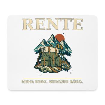 Rente Bergabenteuer Outfit - Mousepad (Querformat) - Weiß - Vorne