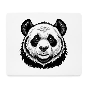 Pandakopf - Mousepad (Querformat) - Weiß - Vorne