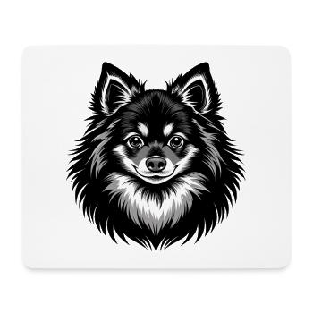 Pommerscher Hundekopf - Mousepad (Querformat) - Weiß - Vorne