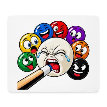 Lustige Billard Motive - Sports-Bar Bilder - Mousepad (Querformat) - Weiß - Vorne