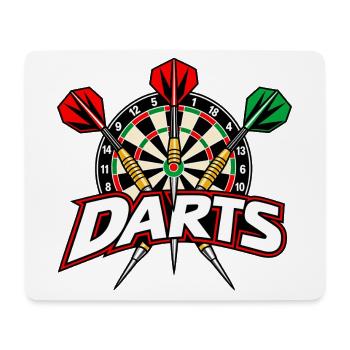 Dartboard - Dartspiel - Darts Bilder - Mousepad (Querformat) - Weiß - Vorne