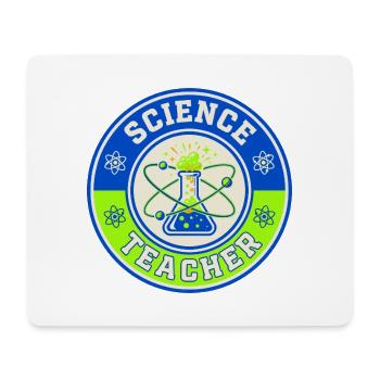 Vintage Science Teacher Flask Planetarische Umlaufbahnen oben - Mousepad (Querformat) - Weiß - Vorne